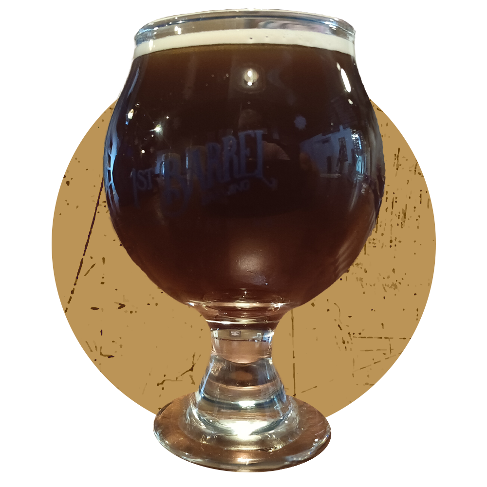 A glass of beer with the word craft on it