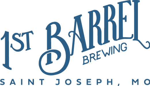 The logo for 1st barrel brewing in saint joseph mo