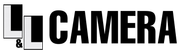 Black and white LC CAMERA logo with bold text and a stylized overlapping “LC” design
