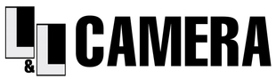 Black and white LC CAMERA logo with bold text and a stylized overlapping “LC” design
