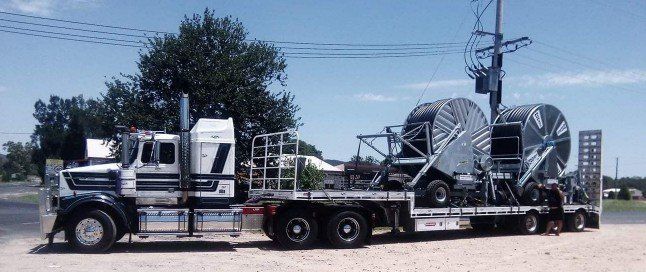 Trailer Truck Loaded — Panel Beaters Near Me in Bonville, NSW Trailer Truck Loaded — Panel Beaters Near Me in Bonville, NSW