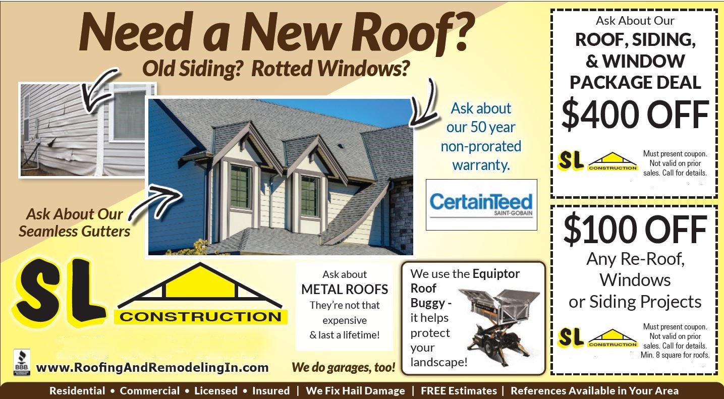 Roofing Roof Repair Fort Wayne, IN SL Construction