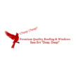 Red bird logo with speech bubble