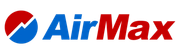 The AirMax logo, featuring a circular icon divided into red and blue by a white lightning bolt next to the word "AirMax".