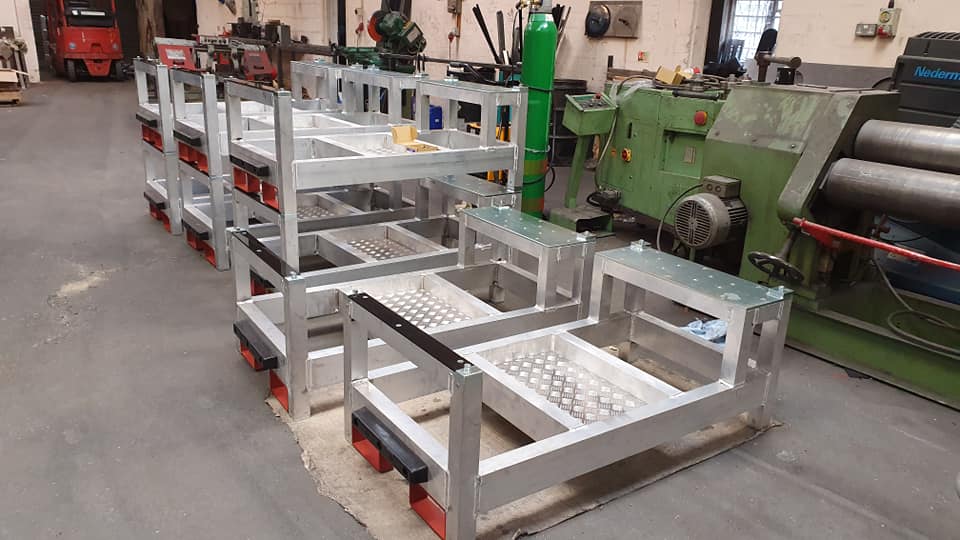 Metal shelving