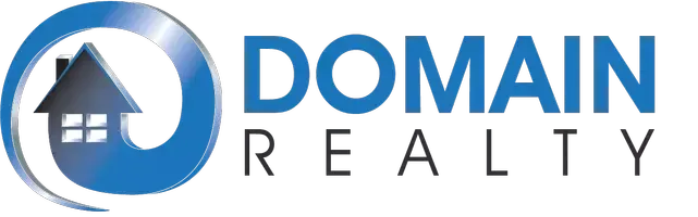 Domain Realty logo with a blue house icon and blue-and-gray text