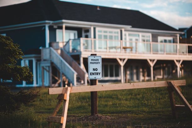 Wooden dock with a