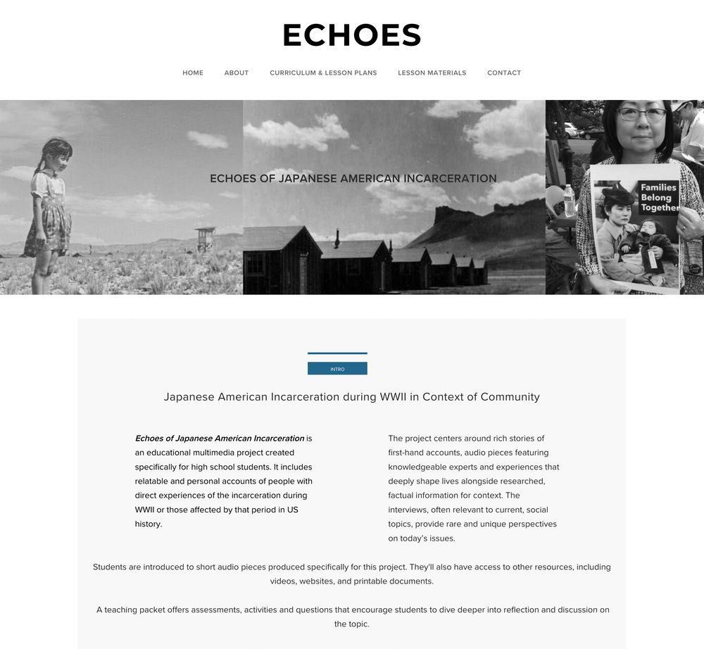 echoes lessons homepage
