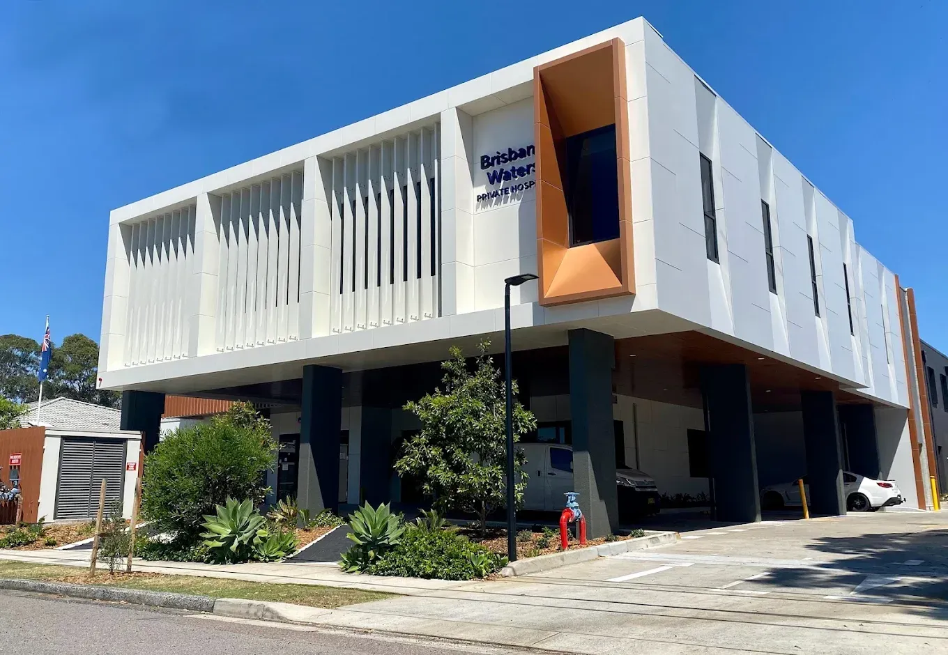 Modern two-story building with 