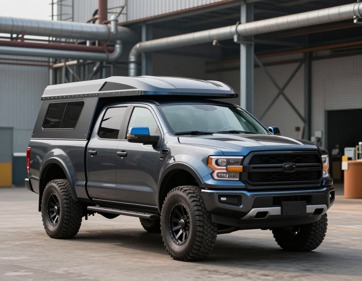Camioneta con caseta personalizada