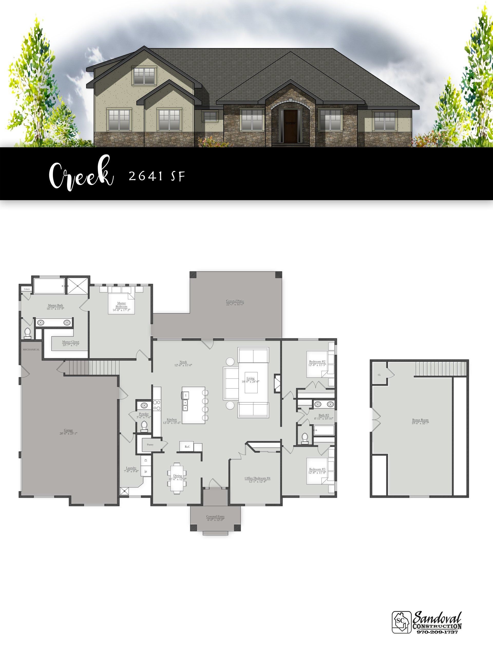 Architectural plan for the 