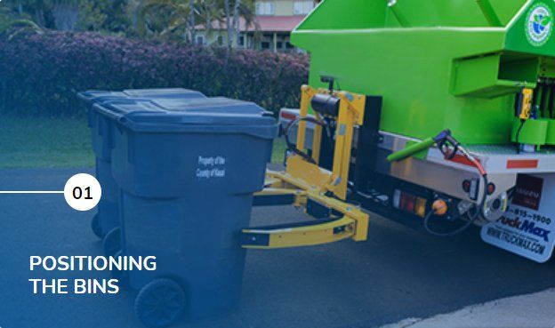 Cleaning process - Positioning the bins