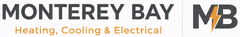 Monterey Bay Heating, Cooling & Electrical logo, dark gray text with