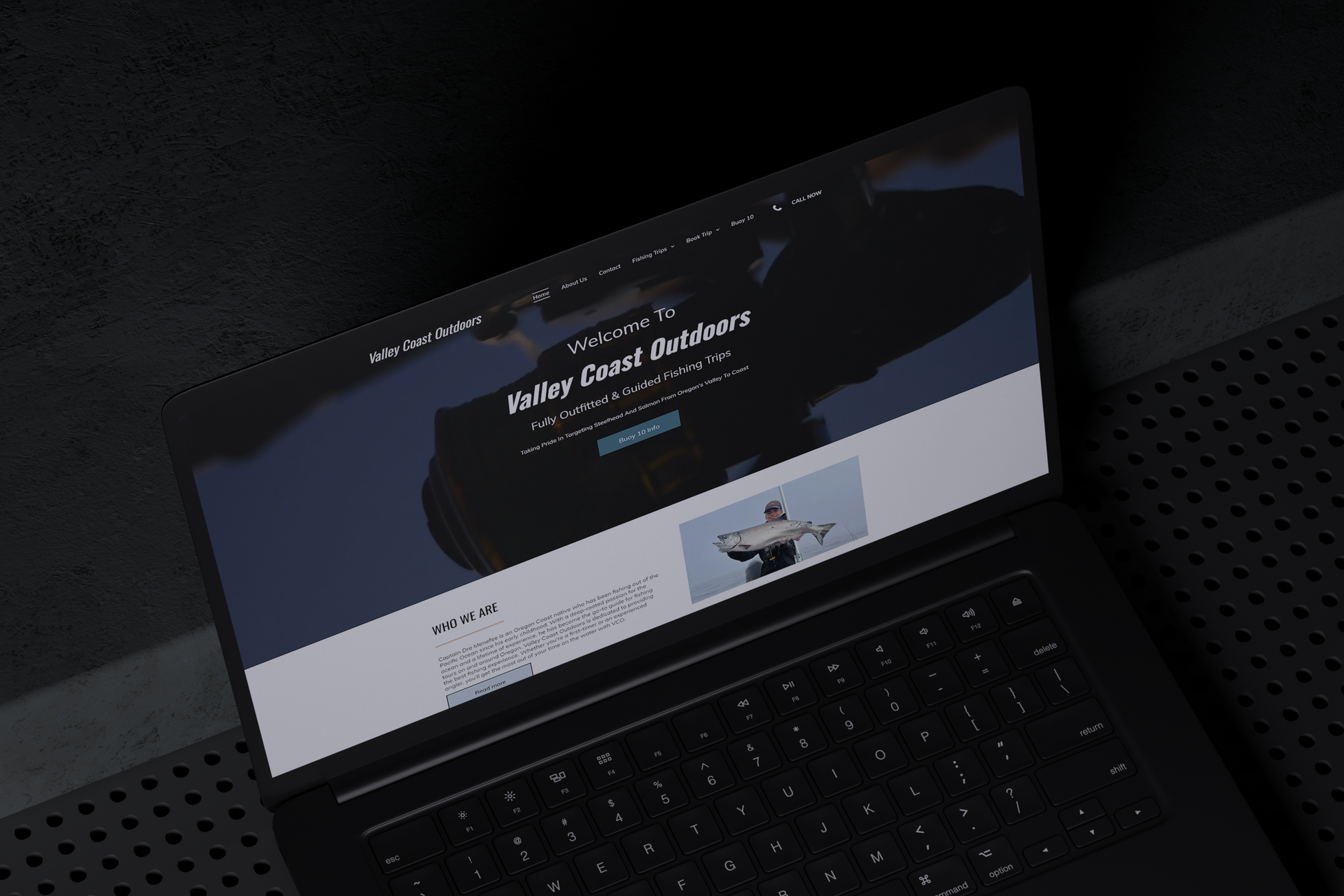 Laptop displaying the