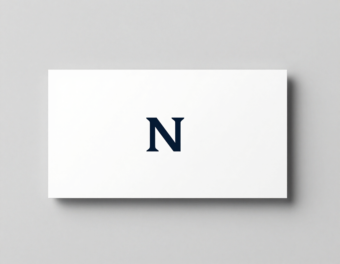 Website header with logo mockup on light ash gray surface