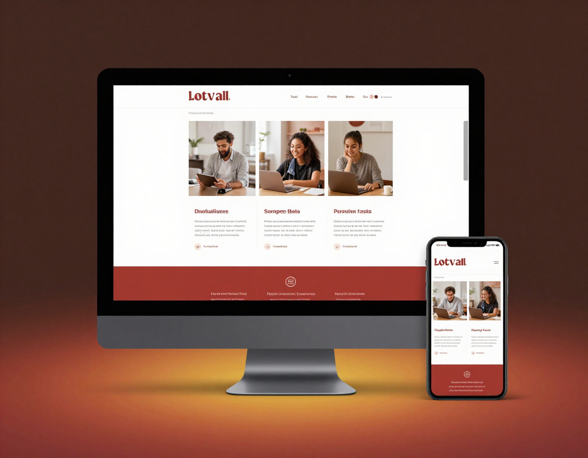 Professional Weebly website design mockup on desktop and smartphone