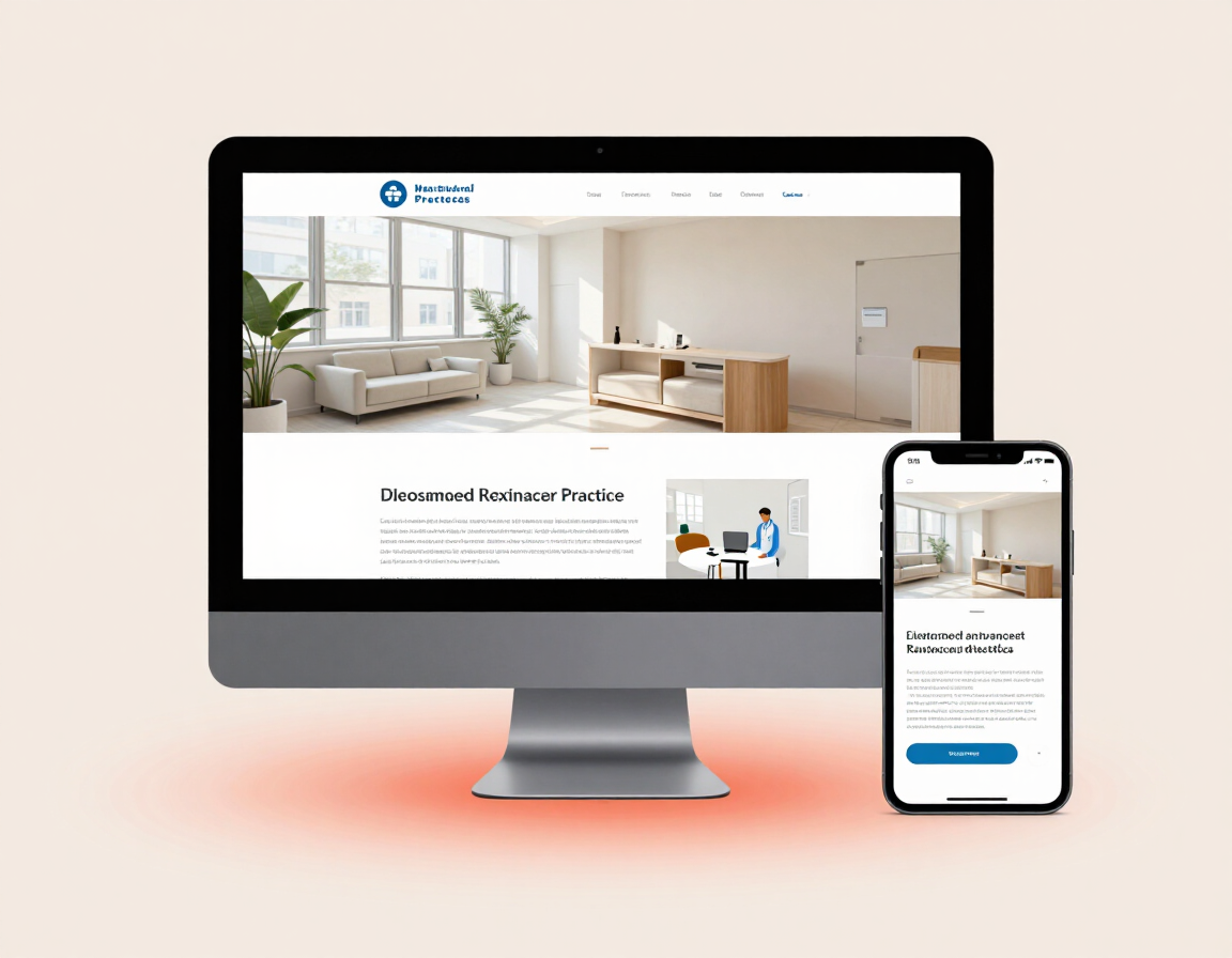 Healthcare website on multiple devices