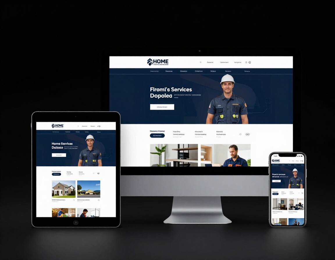 Professional website design mockup for Phoenix small businesses