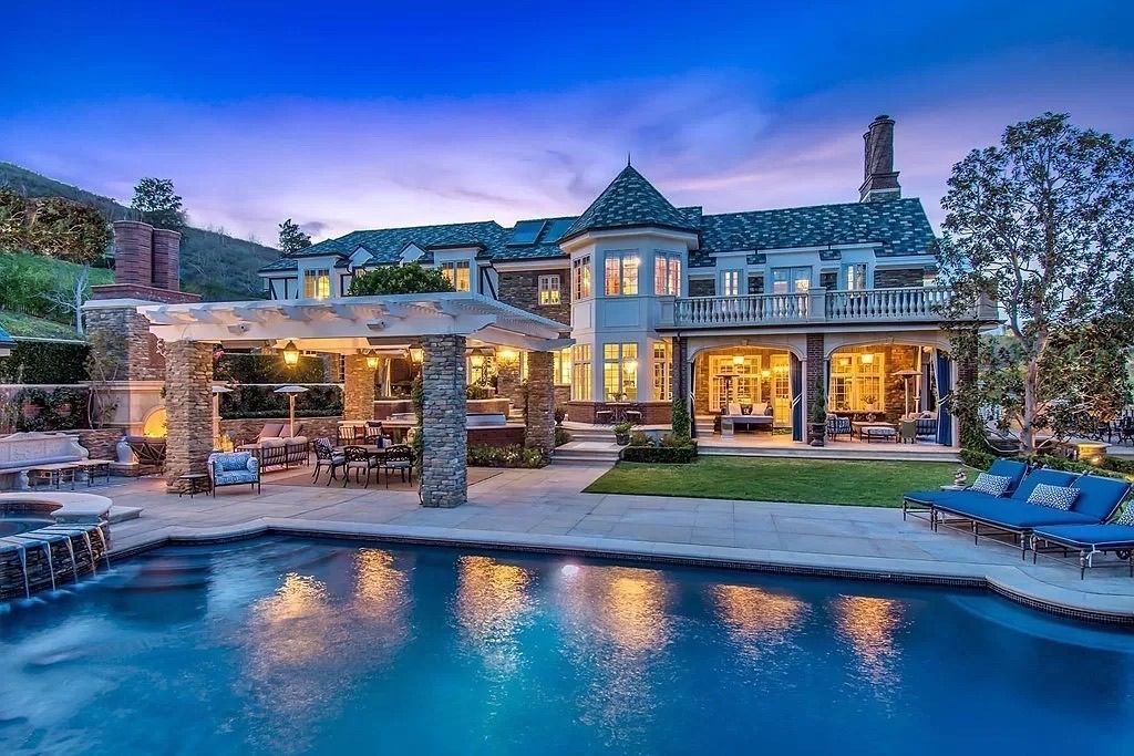 Luxury traditional architecture with rich woodwork