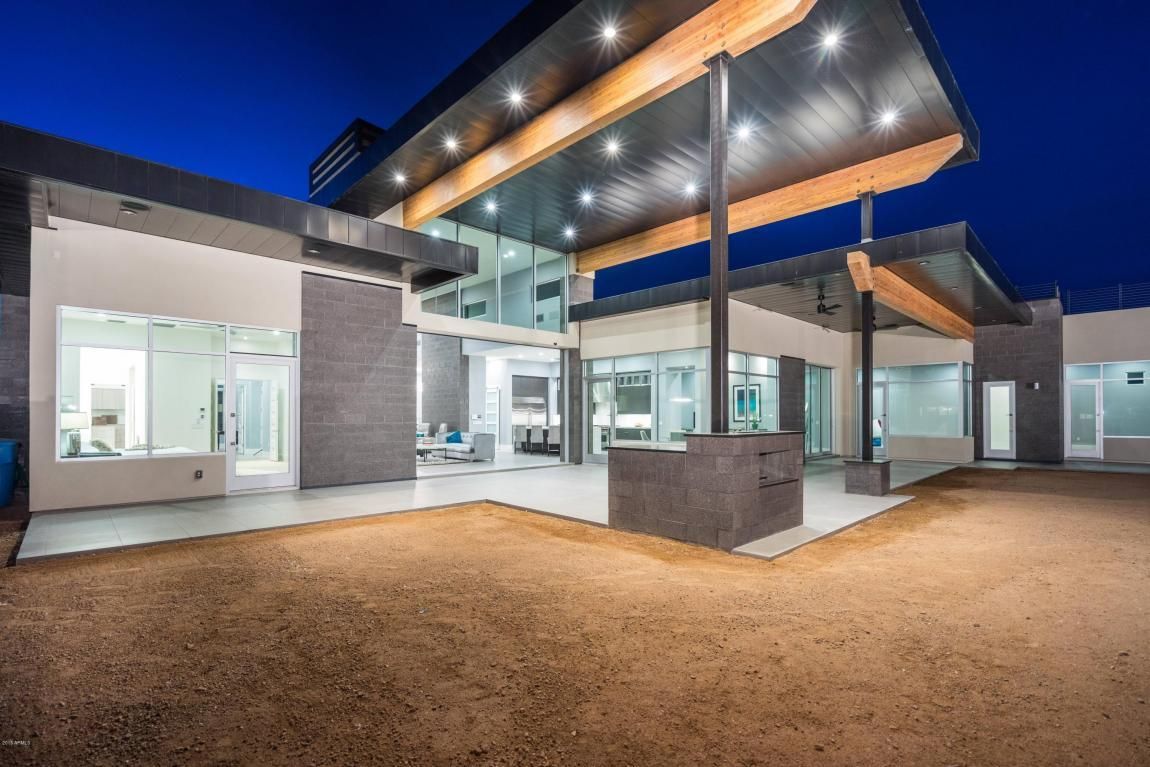 Modern home with clean lines, open spaces, and minimalist design