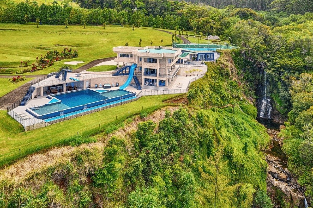 Luxury custom home on a scenic hillside