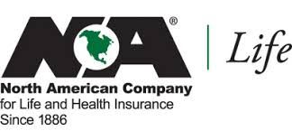 North American Company for Life and Health Insurance logo with “Life” text and green globe icon