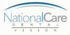 NationalCare Dental Division logo with blue swoosh over gray text on a white background