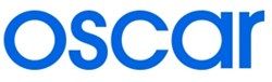 Blue lowercase Oscar logo on a white background