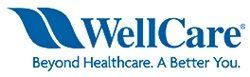 WellCare logo with blue swoosh and tagline, “Beyond Healthcare. A Better You.”