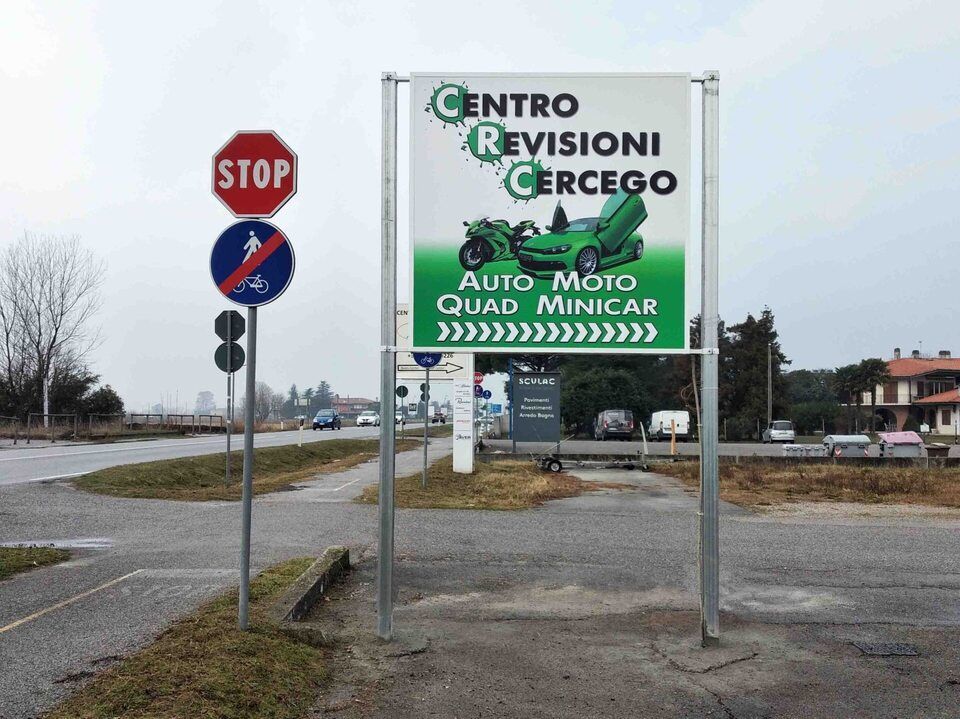 insegne luminose in Friuli per autofficina