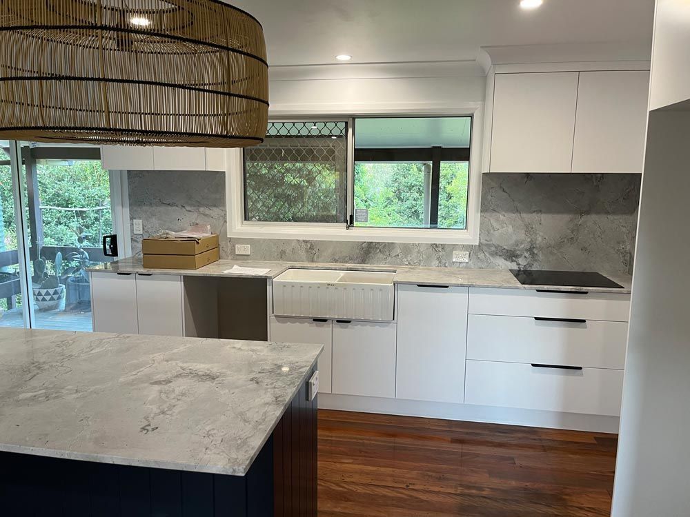 Renovated Kitchen With Custom Cabinets