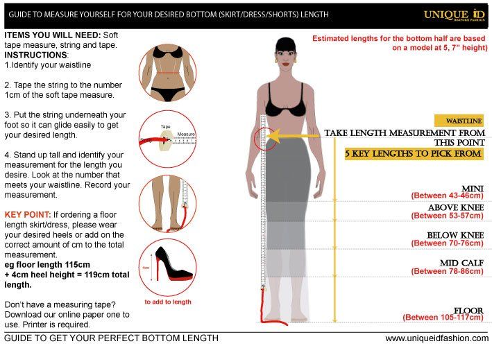 Guide to measure yourself