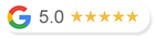 A google logo with five stars on it.