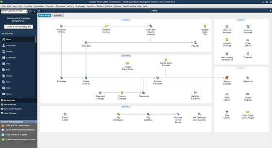 QuickBooks Enterprise Homepage