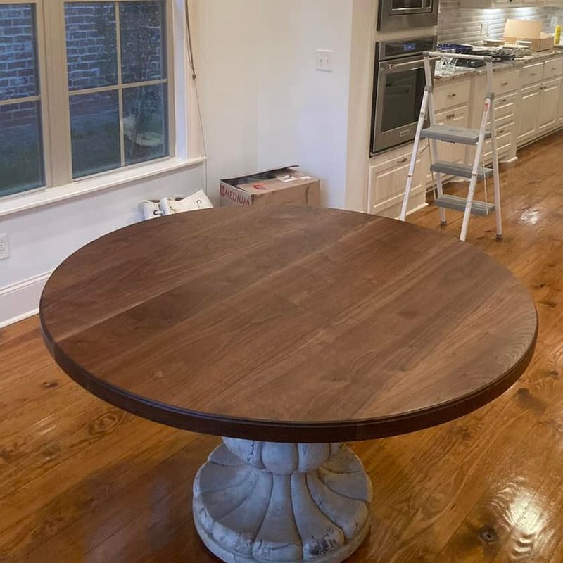 Round Wooden Table
