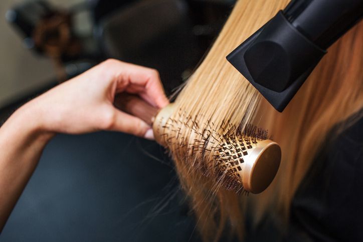 Female client in beauty salon