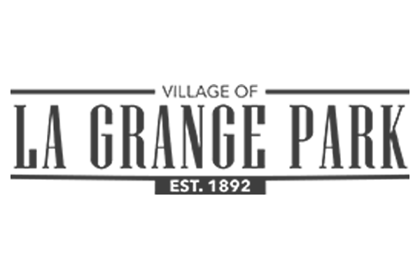 Village of La Grange Park logo with black text and “Est. 1892” on white background