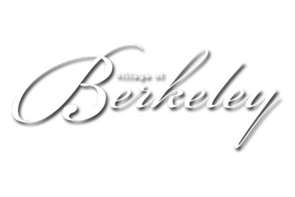 Stylized silver script reading “Berkeley” on a white background