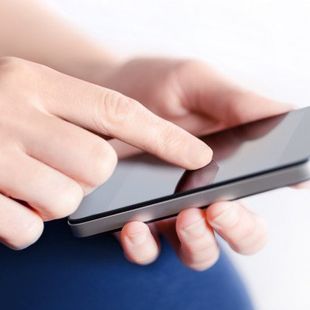 hand with phone