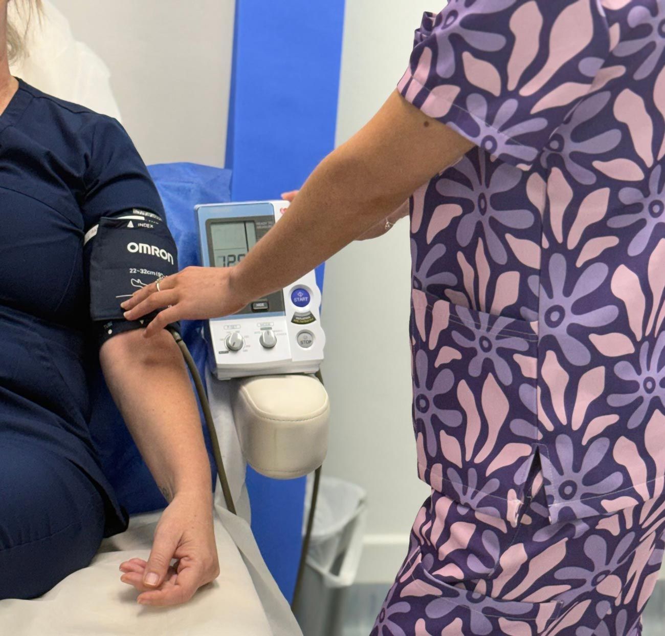 Measuring Bloog Pressure To Be Passed On To A GP In Mackay