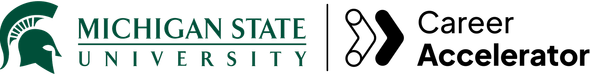 MSU and The Global Career Accelerator logos