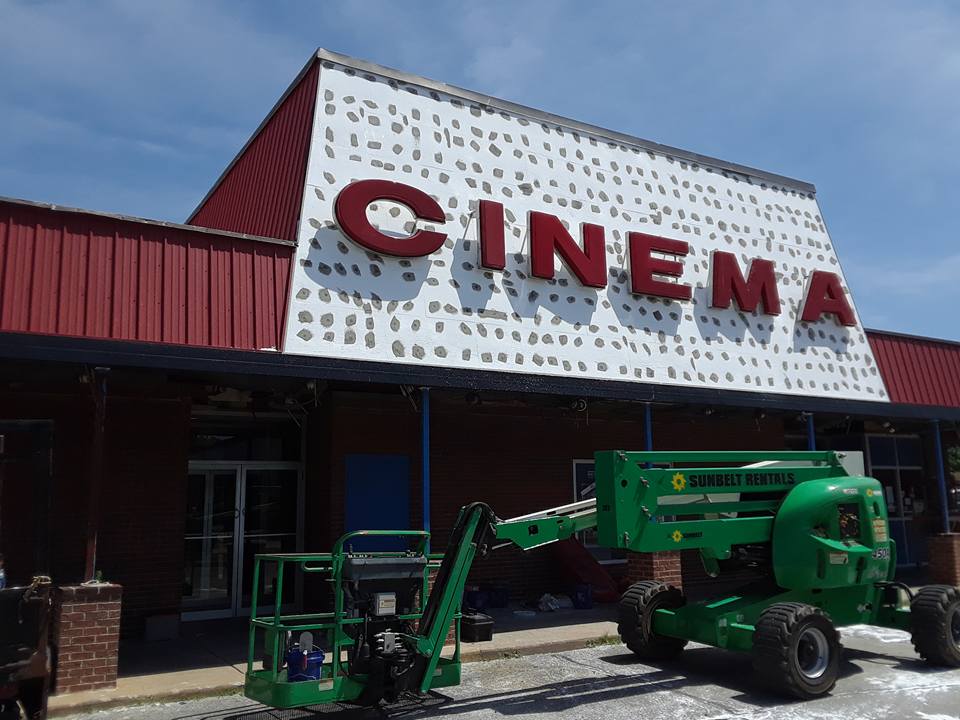Cinema Signage Renovation — St. Louis, MO — Clayton Plastering