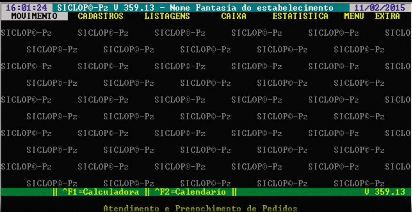 Uma tela de computador mostra um exemplo de nosso sistema
