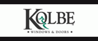 The kolbe windows and doors logo is on a white background.