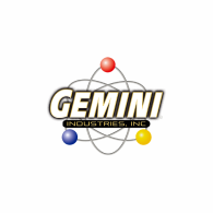 GEMINI Industries, Inc. logo with red, blue, and yellow spheres around a gray orbital design