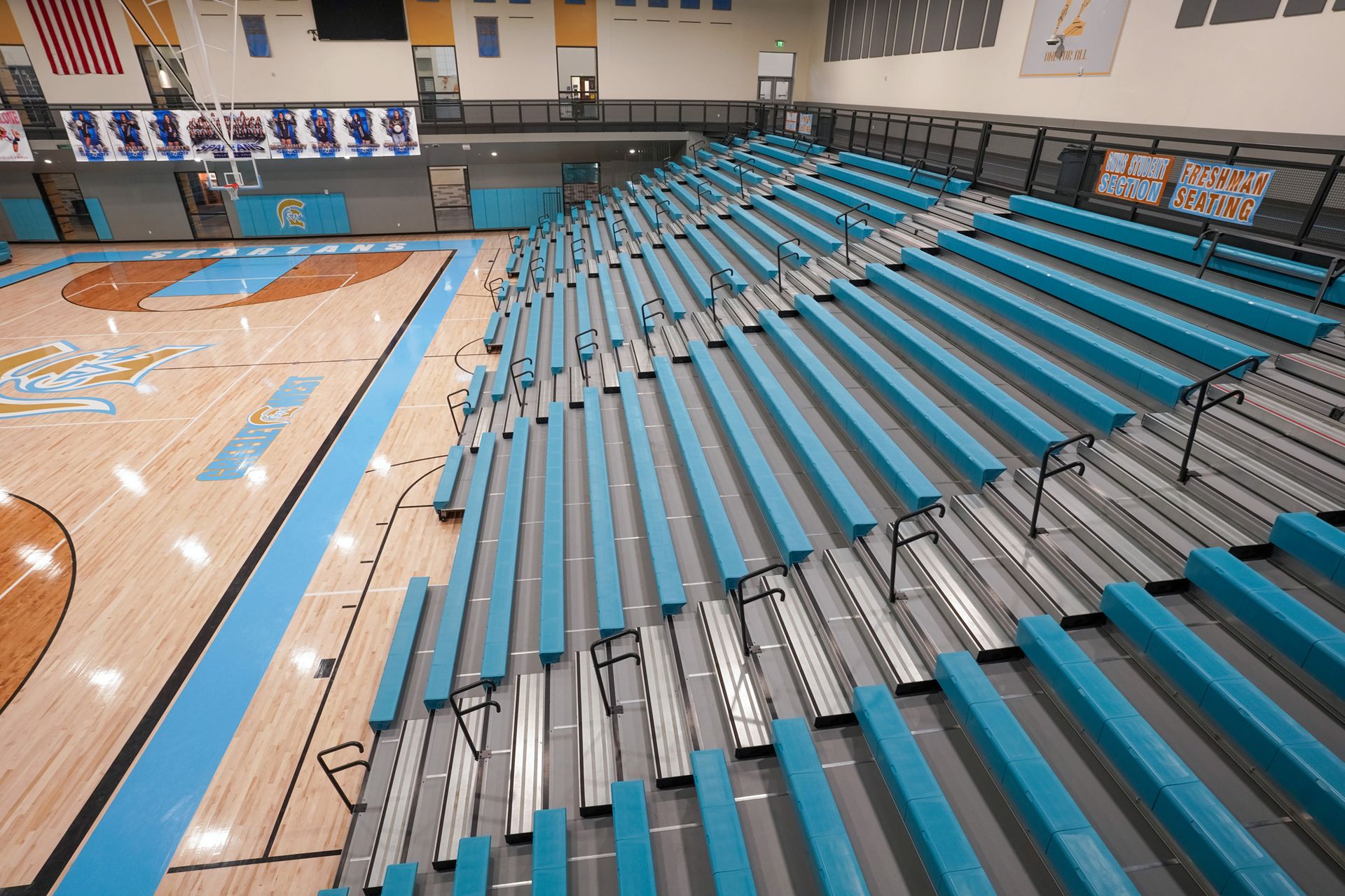 Interkal | Aisle Rail Systems for Telescopic Bleachers