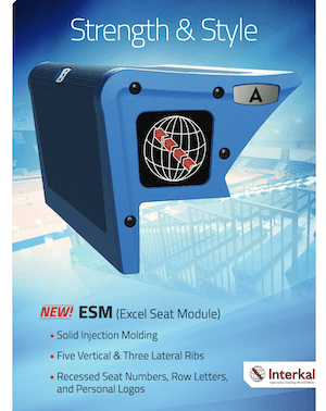 Excel Seat Modules for Telescopic Bleachers and Stadium Seating