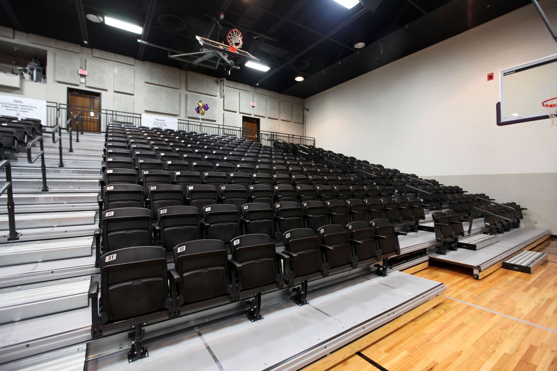 The multipurpose space at Christ Presbyterian features a wide deck premier platform with Interkal VISION Platform chairs.