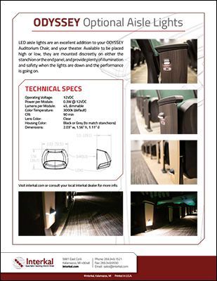 Sherpa & Shire Fabric Options for Odyssey Auditorium Chair brochure cover