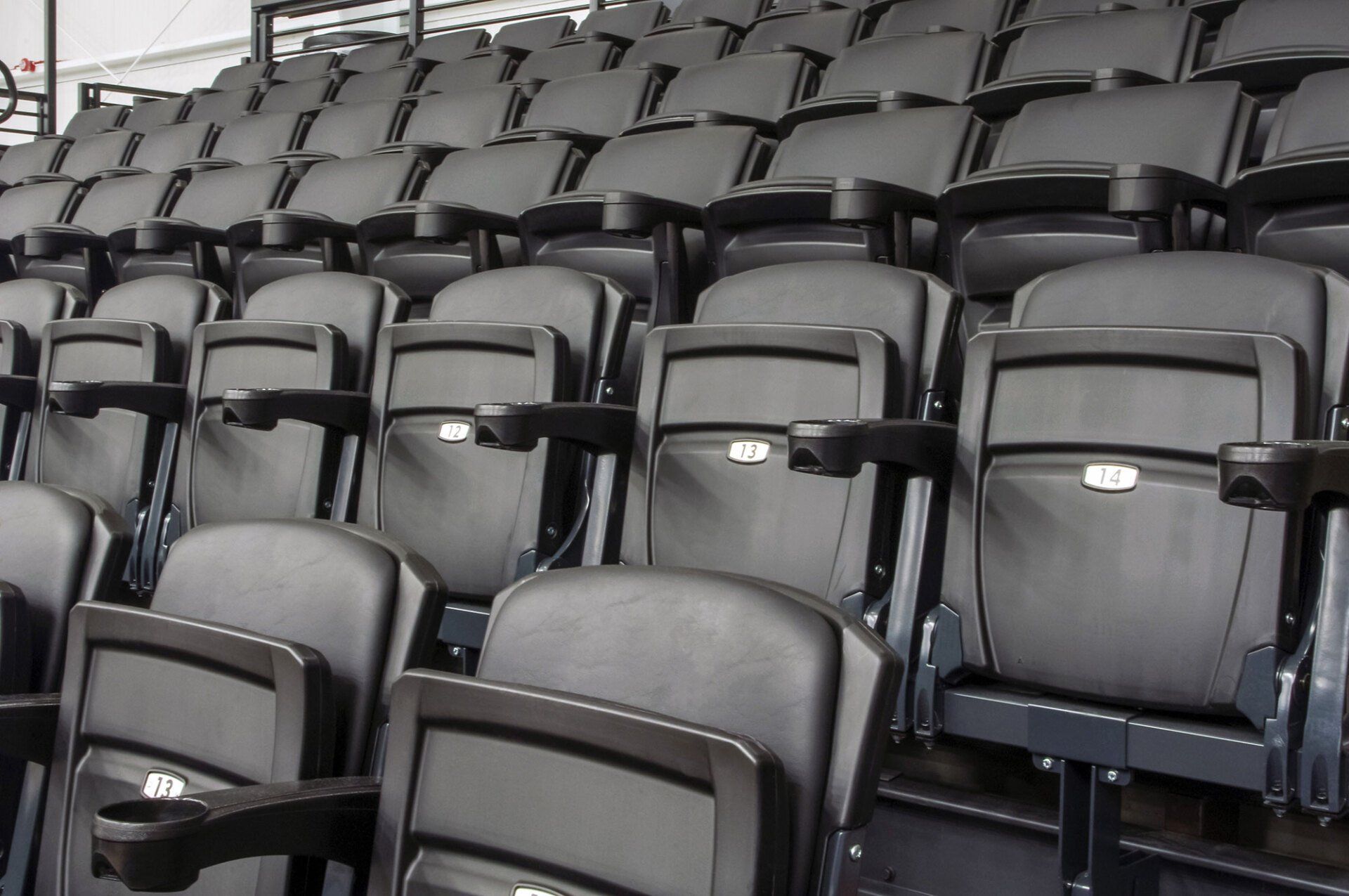 Interkal Blackout Wide Deck Platform with upholstered VISION Platform Chairs, EXCEL Seat Modules at Wayne State University.